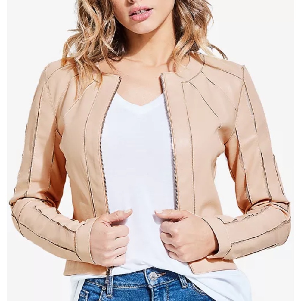GUESS Faux Leather Ivonne Jacket